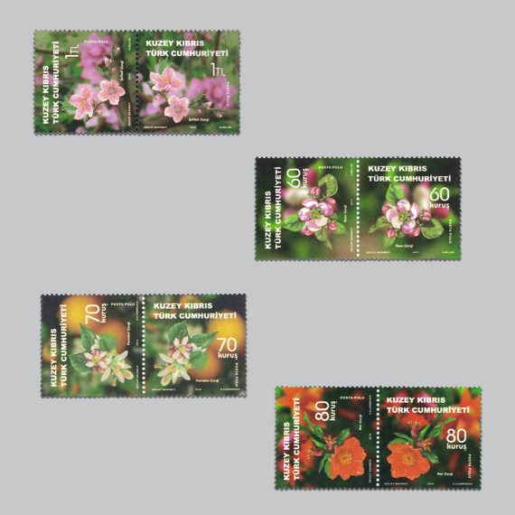 2014 Meyve Ağacı Çiçekleri Ters Düz Bitişik Seri