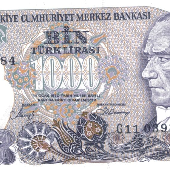 7.Emisyon 2. Tertip 1000 Lira-G11
