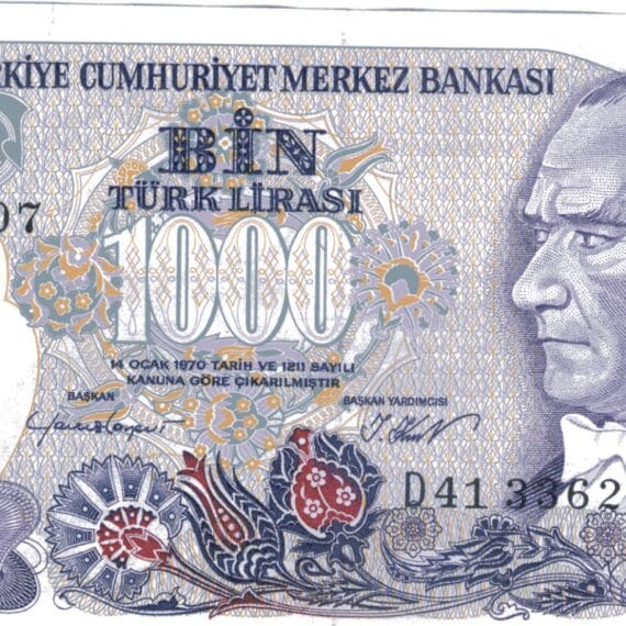 7.Emisyon 1. Tertip 1000 Lira-D41