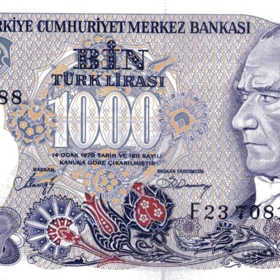 7.Emisyon 2. Tertip 1000 Lira-F23