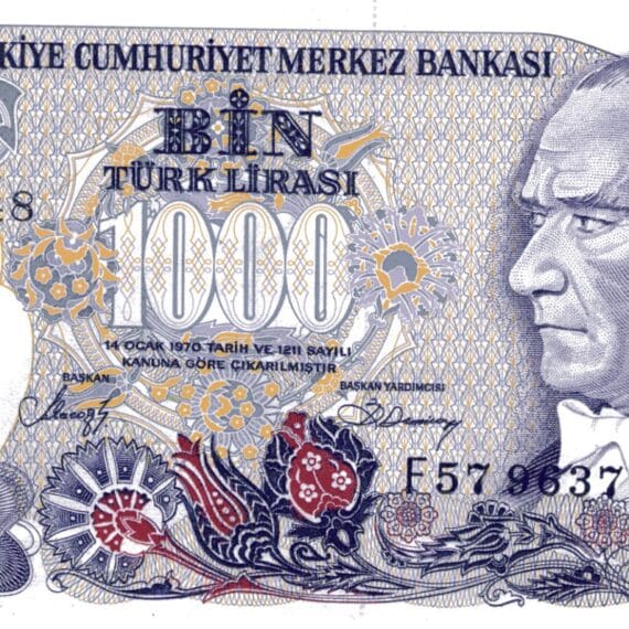 7.Emisyon 2. Tertip 1000 Lira-F57