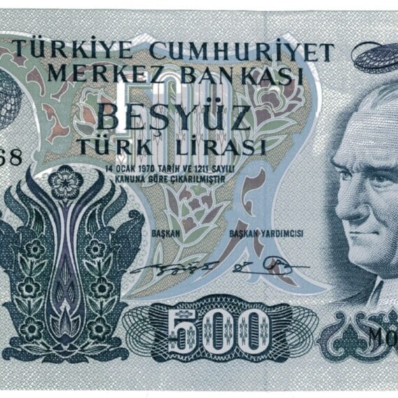 6.Emisyon 2. Tertip 500 Lira-M03