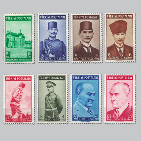 1939 Atatürk'ün Ölümünün 1.Yıldönümü Pulları