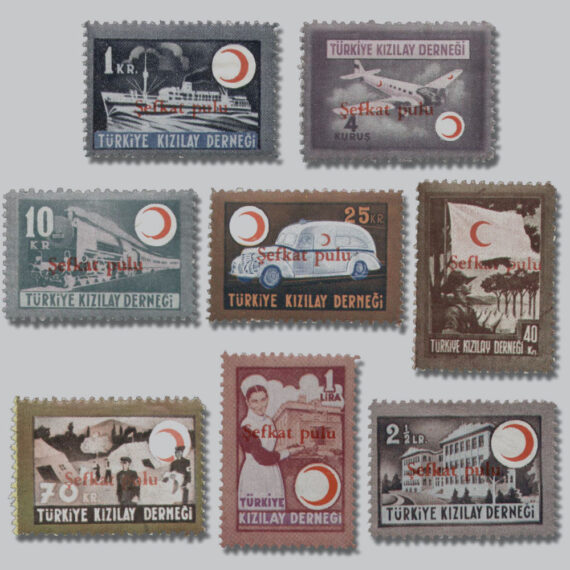 Türkiye Kızılay Derneği Şefkat Sürşarjlı Pulları