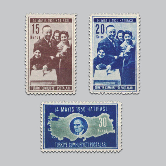1950 14 Mayıs 1950 Seçimleri Pulları