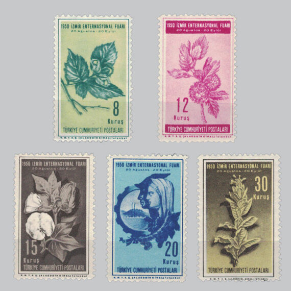 1950 İzmir Enternasyonal Fuarı Pulları