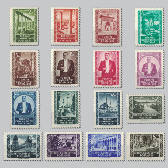 1952 Viyana Baskısı Posta Pulları