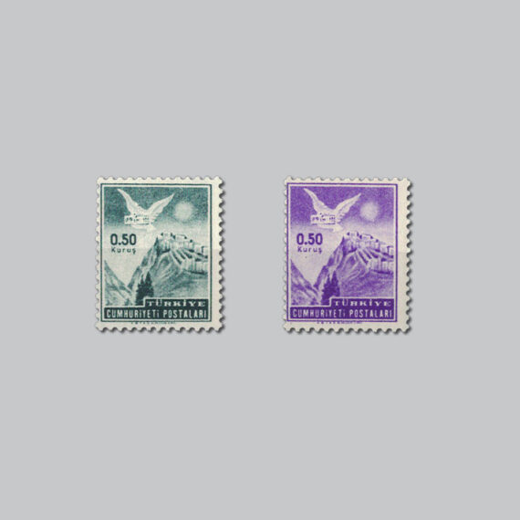 1952 İstanbul Baskısı (0,50 Kuruşluk) Pulları
