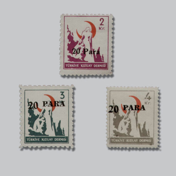 20 Para Sürşarjlı Kızılay Pulları