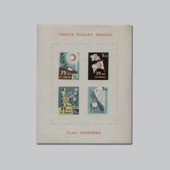 Türkiye Kızılay Derneği 75.Yılı Hatıra Bloku