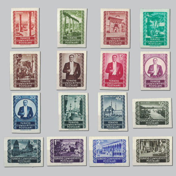 1953 Viyana Baskısı Dantelsiz Posta Pulları