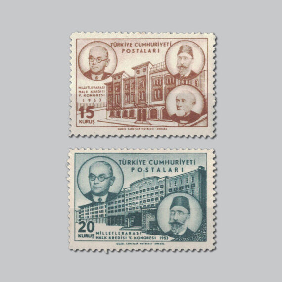 1953 Milletlerarası Halk Kredisi 5.Kongresi Pulları