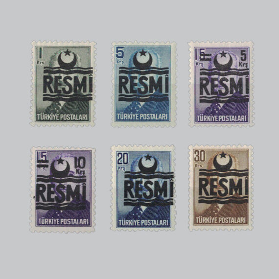 1956 Sürşarjlı Resmi Pullar