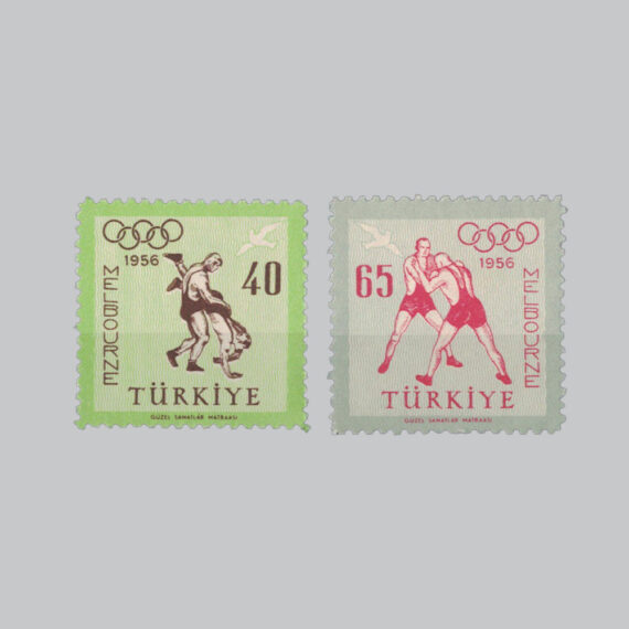 1956 Melbourne Olimpiyat Oyunları Pulları