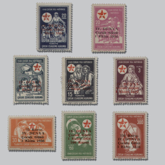 Türkiye Çocuk Esirgeme Kurumu 4.Dünya Çocuk Günü Sürşarjlı Pulları