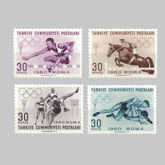 1960 Roma Yaz Olimpiyatları Pulları