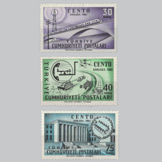 1961 CENTO 9.Nazırlar Konseyi Toplantısı Pulları