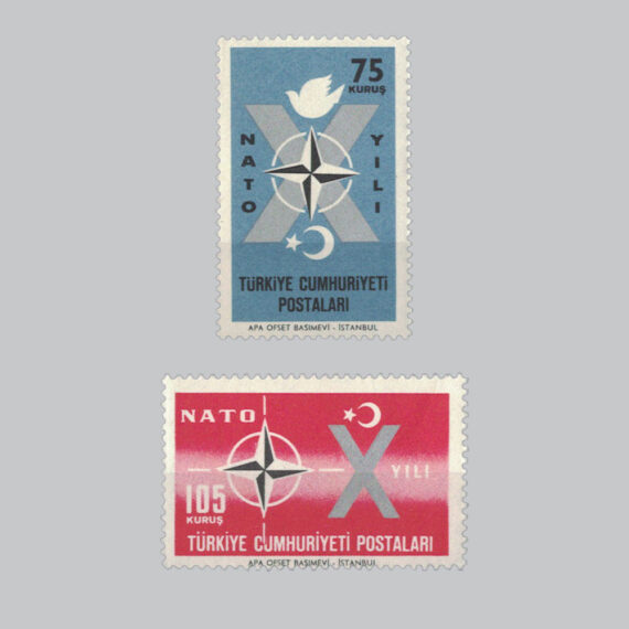 1962 Memleketimizin NATO'ya Katılışının 10.Yılı Pulları