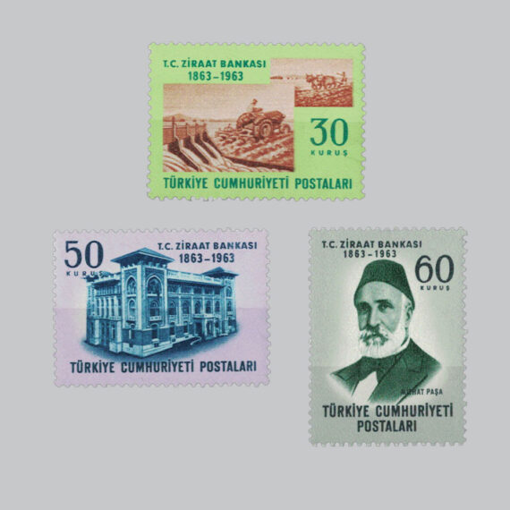 Ziraat Bankasının 100.Yılı Pulları