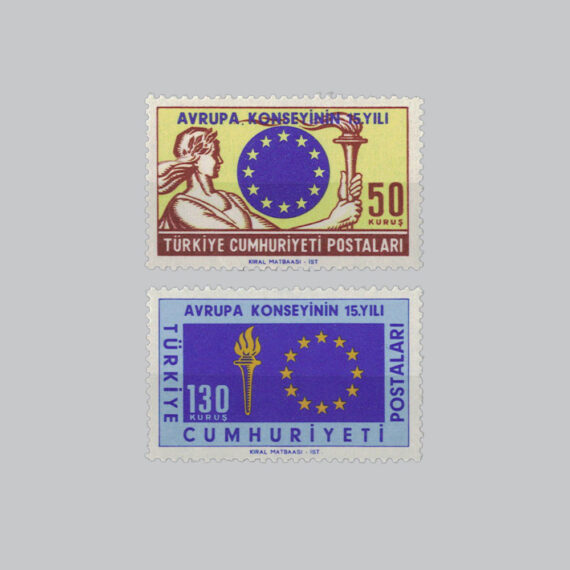 1964 Avrupa Konseyi'nin 15.Yılı Pulları