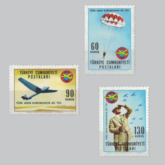 1965 Türk Hava Kurumunun 40.Yılı Pulları
