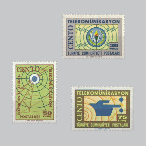1965 CENTO Telekominikasyon Projelerinin Tamamlanması Pulları