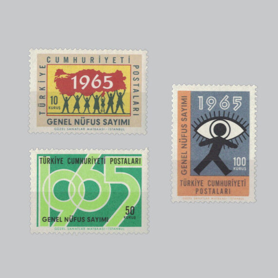 1965 Genel Nüfus Sayımı Pulları