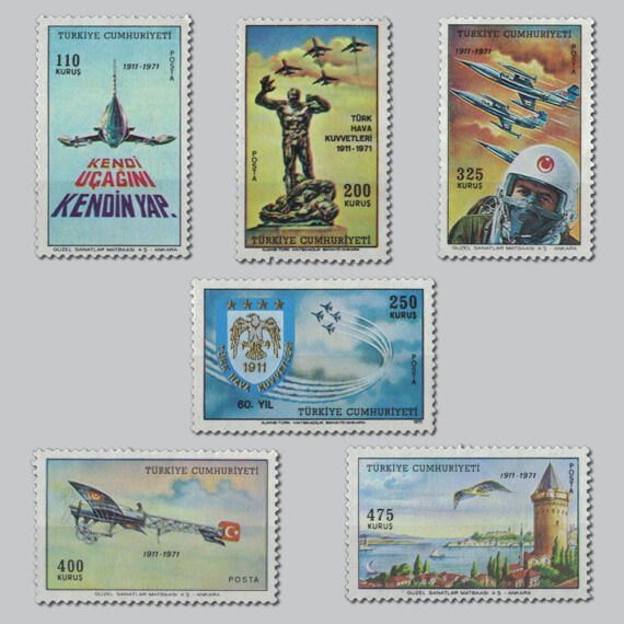 1971 Sürekli Uçak Pulları