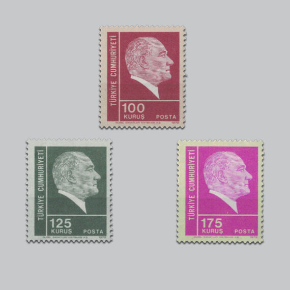 1972 Atatürk Sürekli Posta Pulları