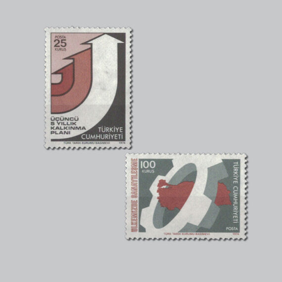 1974 Kalkınma Konulu Sürekli Seri Pulları