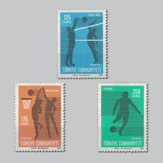 1974 Spor Konulu Sürekli Pulları