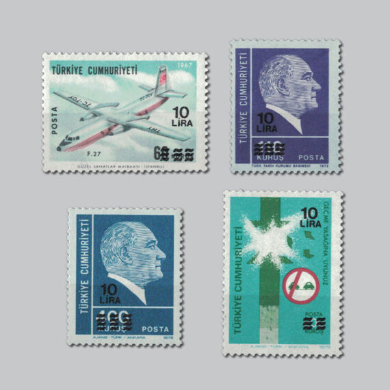 1981 Sürşarjlı Sürekli Posta Pulları