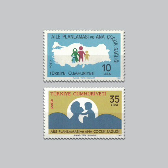 1983 Aile Planlaması ve Ana Çocuk Sağlığı Pulları