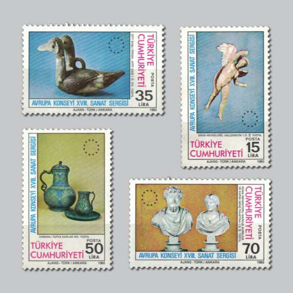 1983 Avrupa Konseyi 18.Sanat Sergisi Pulları
