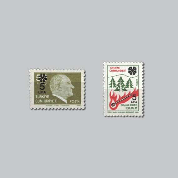 1983 Sürşarjlı Sürekli Posta Pulları
