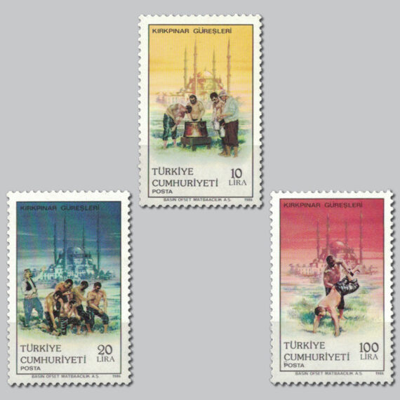 1986 Kırkpınar Güreşleri Pulları