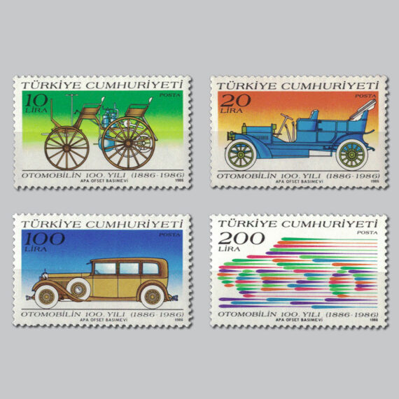 1986 Otomobilin 100.Yılı Pulları