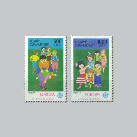 1989 Europa Cept Çocuk Oyunları Pulları