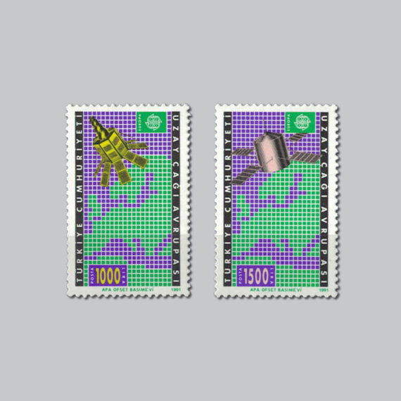 1991 Europa Cept Uzay Çağı Avrupası Pulları