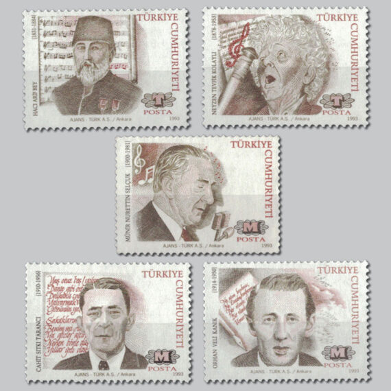 1993 Türk Meşhurları Pulları