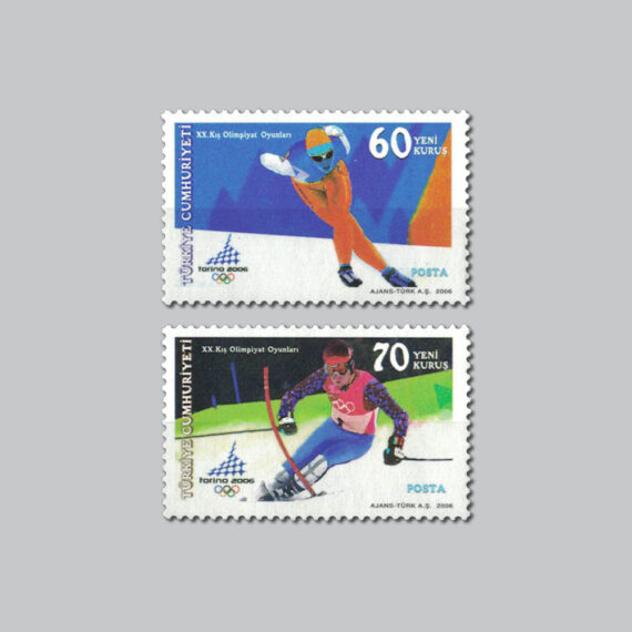 20.Kış Olimpiyat Oyunları Pulları