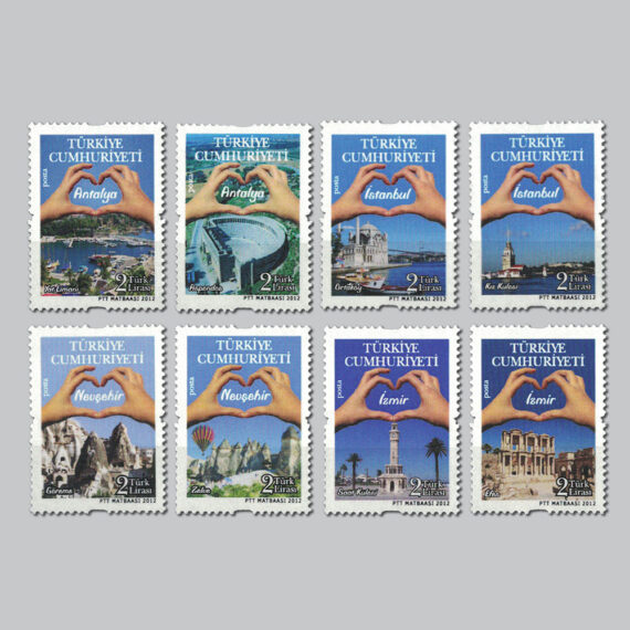 Turizm Konulu Sürekli Posta Pulları
