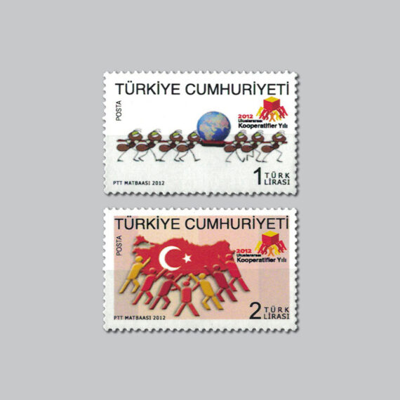 2012 Uluslararası Kooperatifler Yılı Pulları