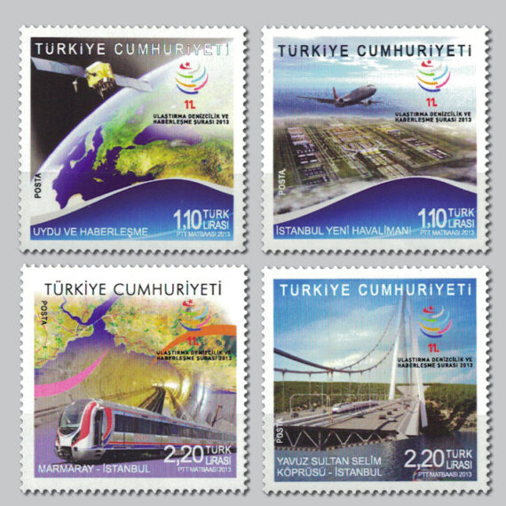 2013 11.Ulaştırma Denizcilik ve Haberleşme Şurası 2013 Pulları