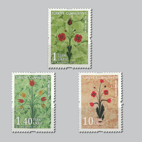 Ebru Konulu Resmi Posta Pulları