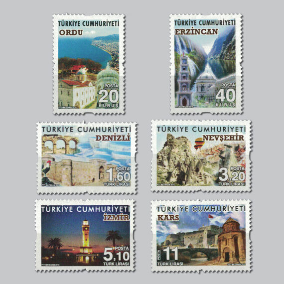 Turizm Konulu Sürekli Posta Pulları