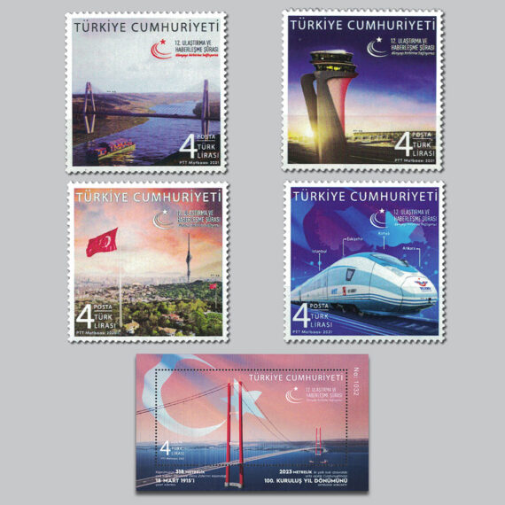 2021 12.Ulaştırma ve Haberleşme Şurası Pulları