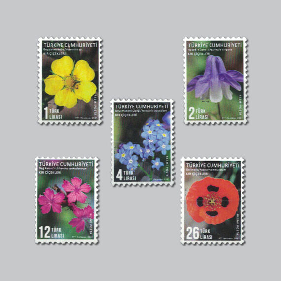 2021 Kır Çiçekleri Konulu Resmi Posta Pulları