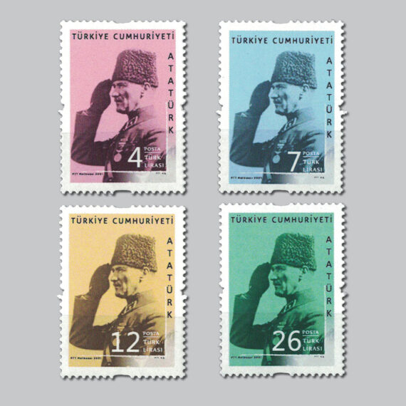 2021 Atatürk Konulu Sürekli Posta Pulları