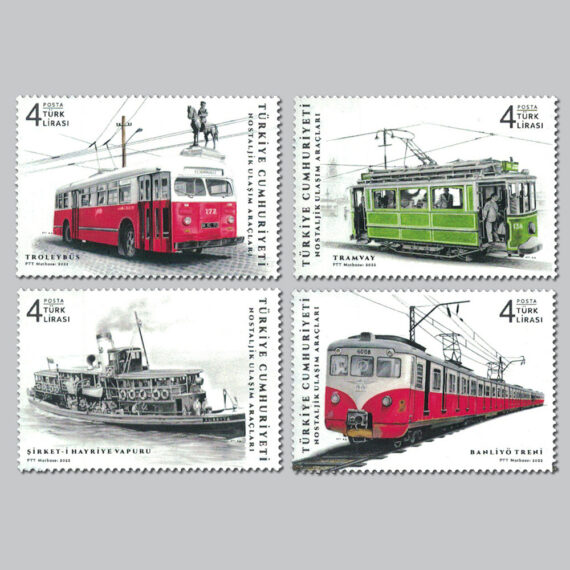 Nostaljik Ulaşım Araçları Pulları